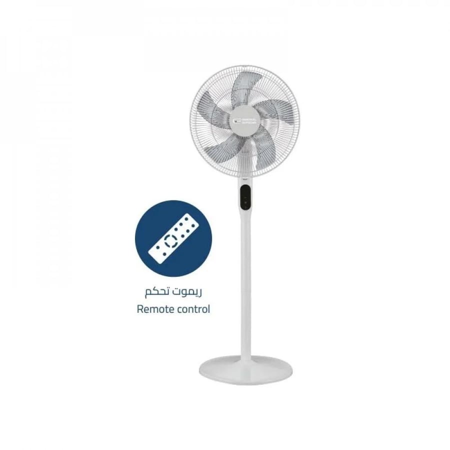 جنرال سوبريم مروحة 2 في 1 عامودية طاولة، 12 مستوى للسرعة، 35 واط، ابيض, GSF05SM