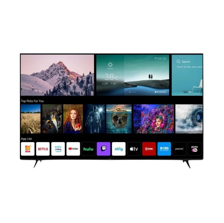 شاشة دانسات 75 بوصة 4k سمارت DTD7522UWS webos