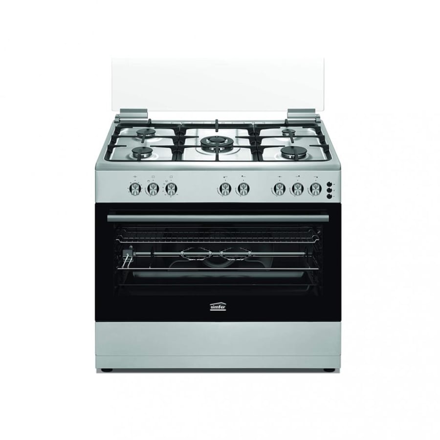 فرن سيمفر 9060سم استيل غاز -SMF- F9502SGWHM02