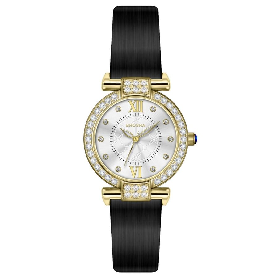 Prosha women's watch black leather
