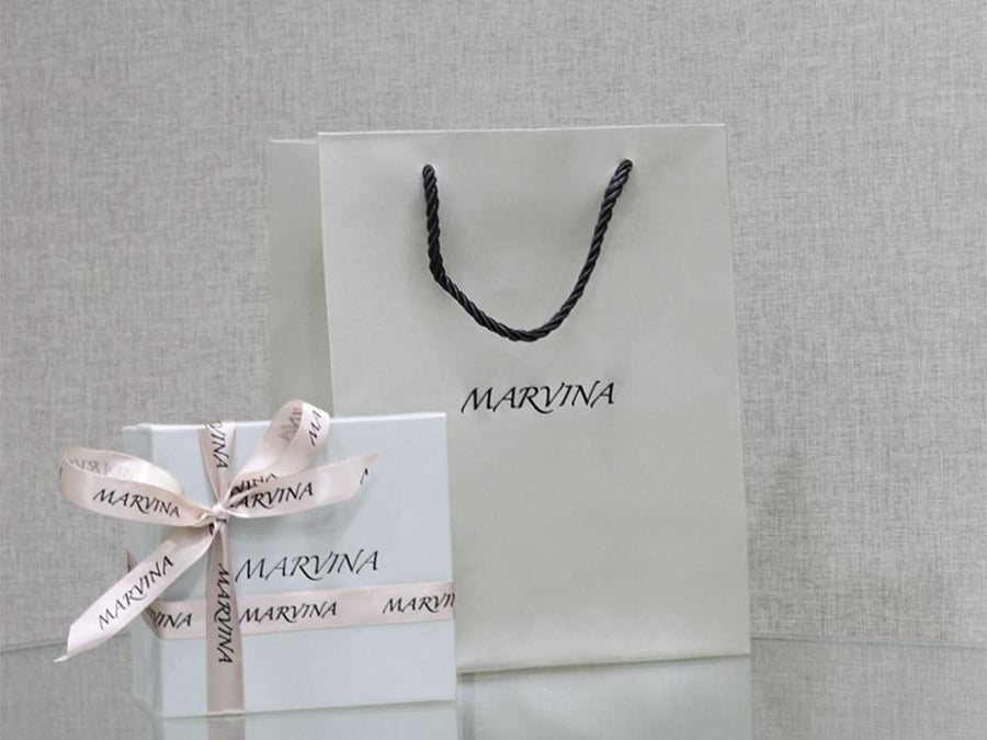 Marvina watch, silver, mother-of-pearl dial