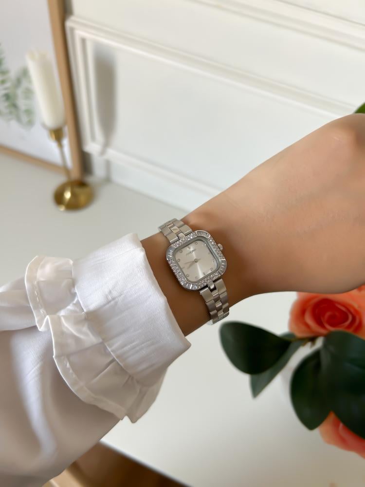 MARVINA women's watch stainless steel silver white dial