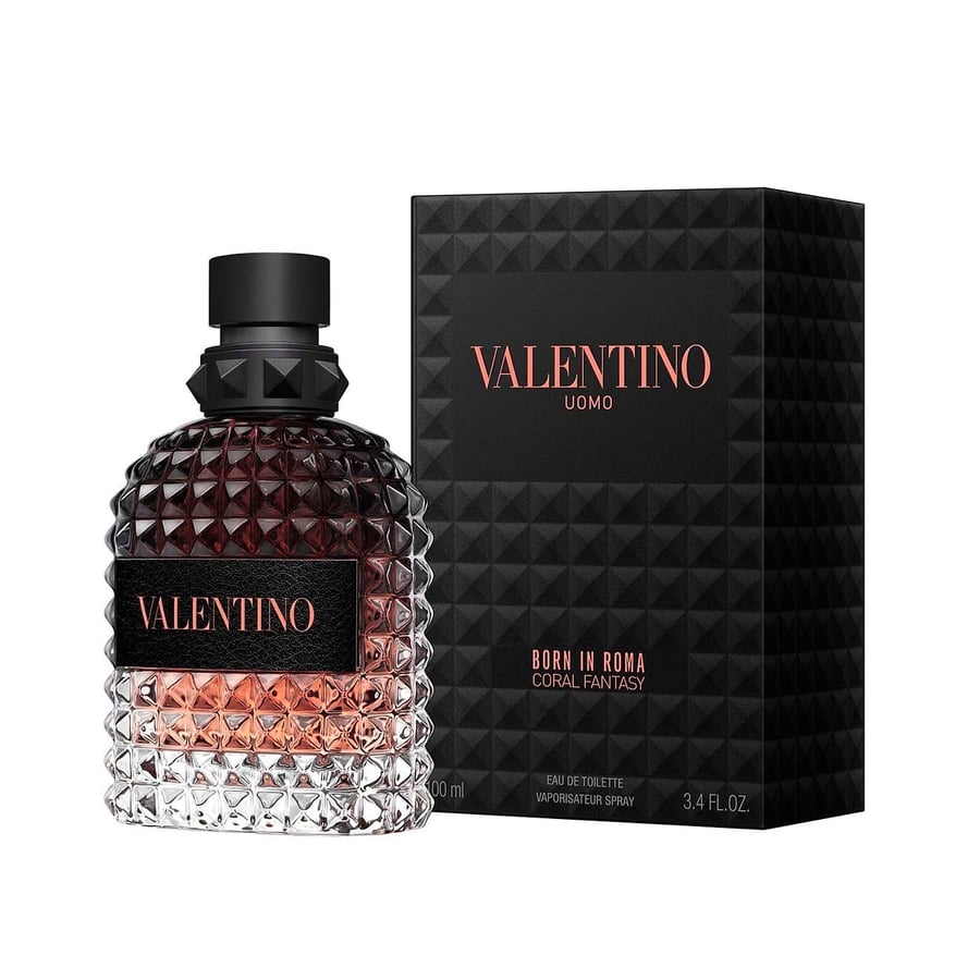 عطر فالنتينو اومو بورن ان روما كورال فانتاسي او دو تواليت 100مل
