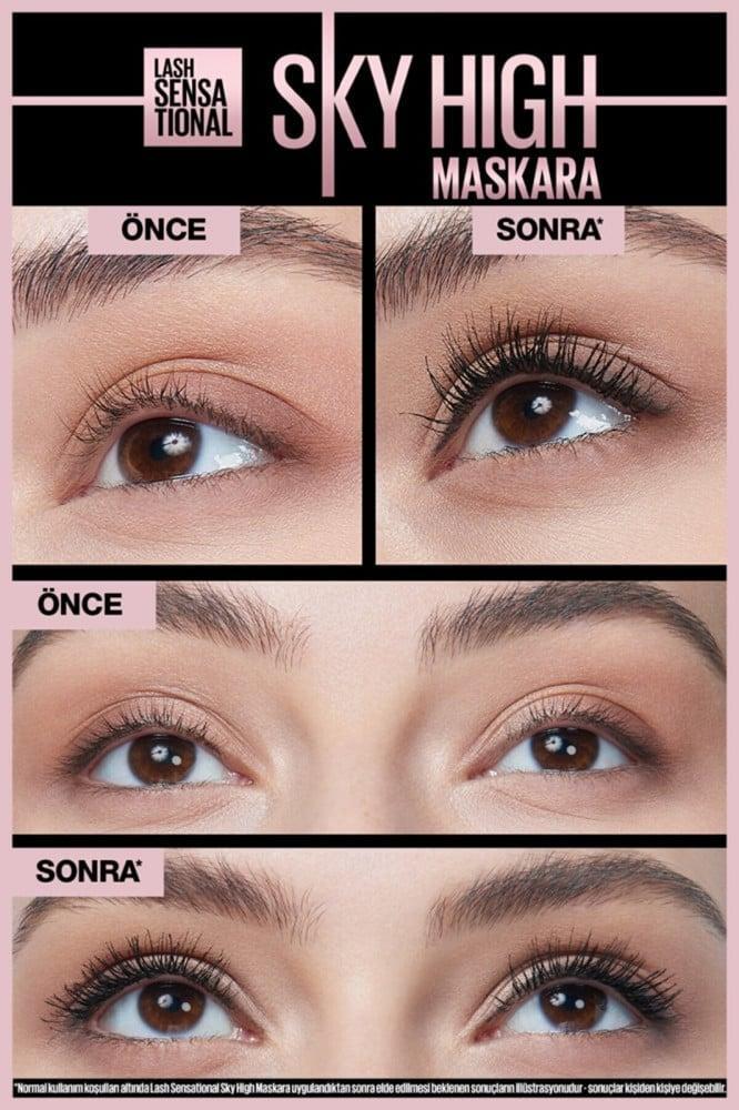 Maybelline Lash Sensational Sky High Waterproof Mascara 01 Very Black