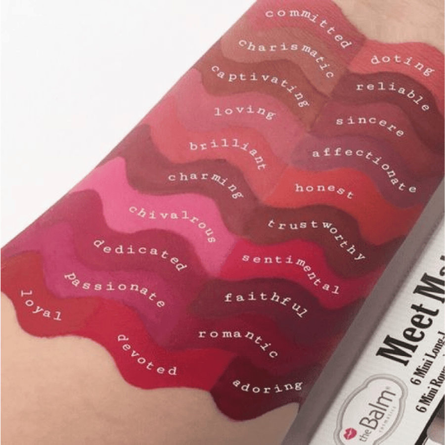 TheBalm Meet Matte Hughes vol. 1 Mini Long-Lasting Liquid Lipsticks - Set of 6