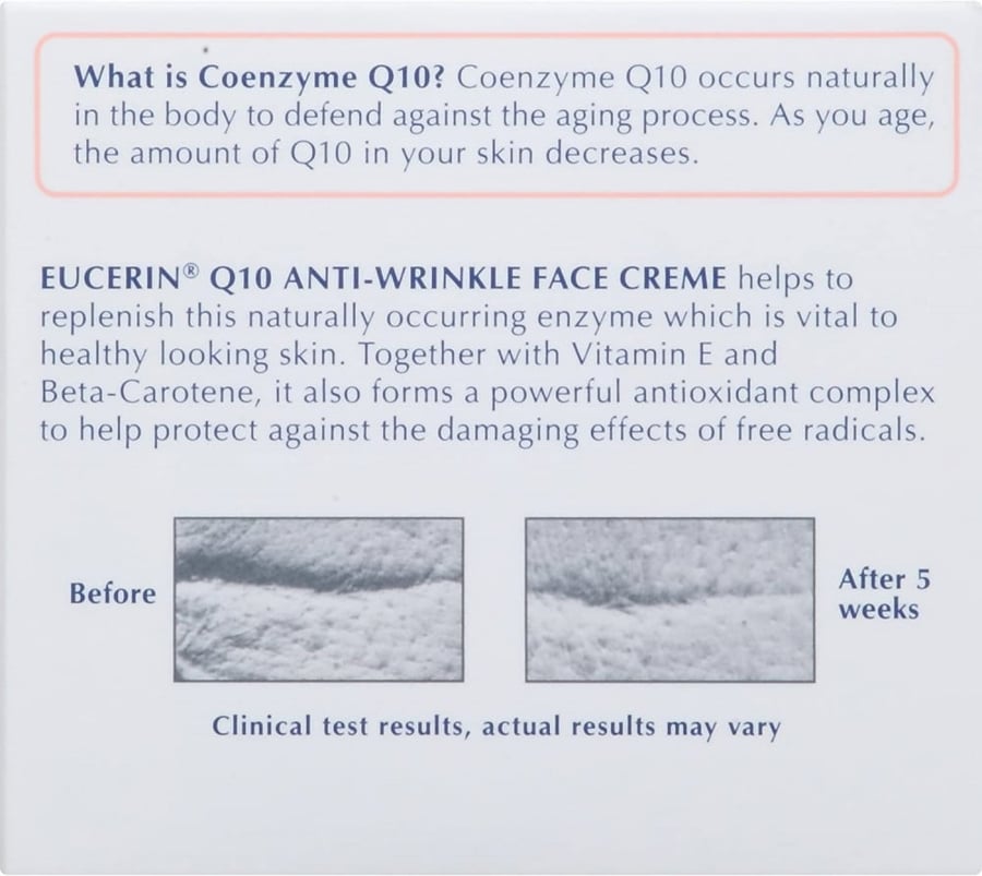 Eucerin Q10 Anti-Wrinkle Face Creme -48g