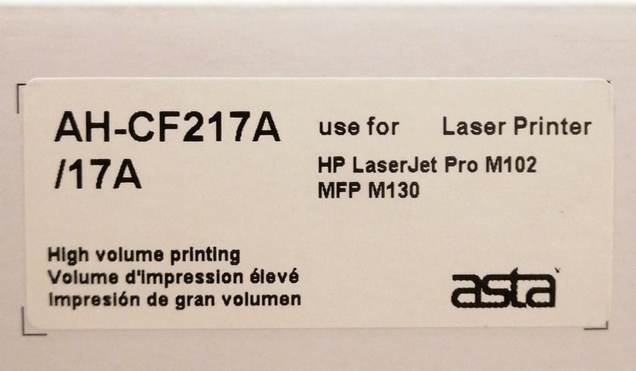 حبر استا متوافق مع Hp-CF217A أسود