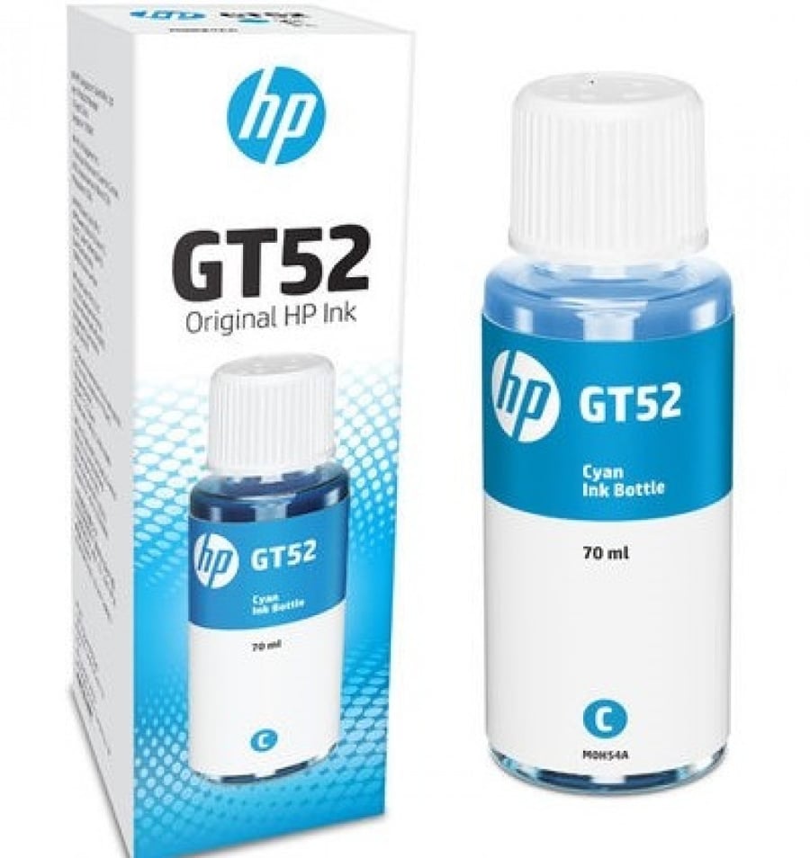 حبر طابعة HP GT52 أزرق سماوي