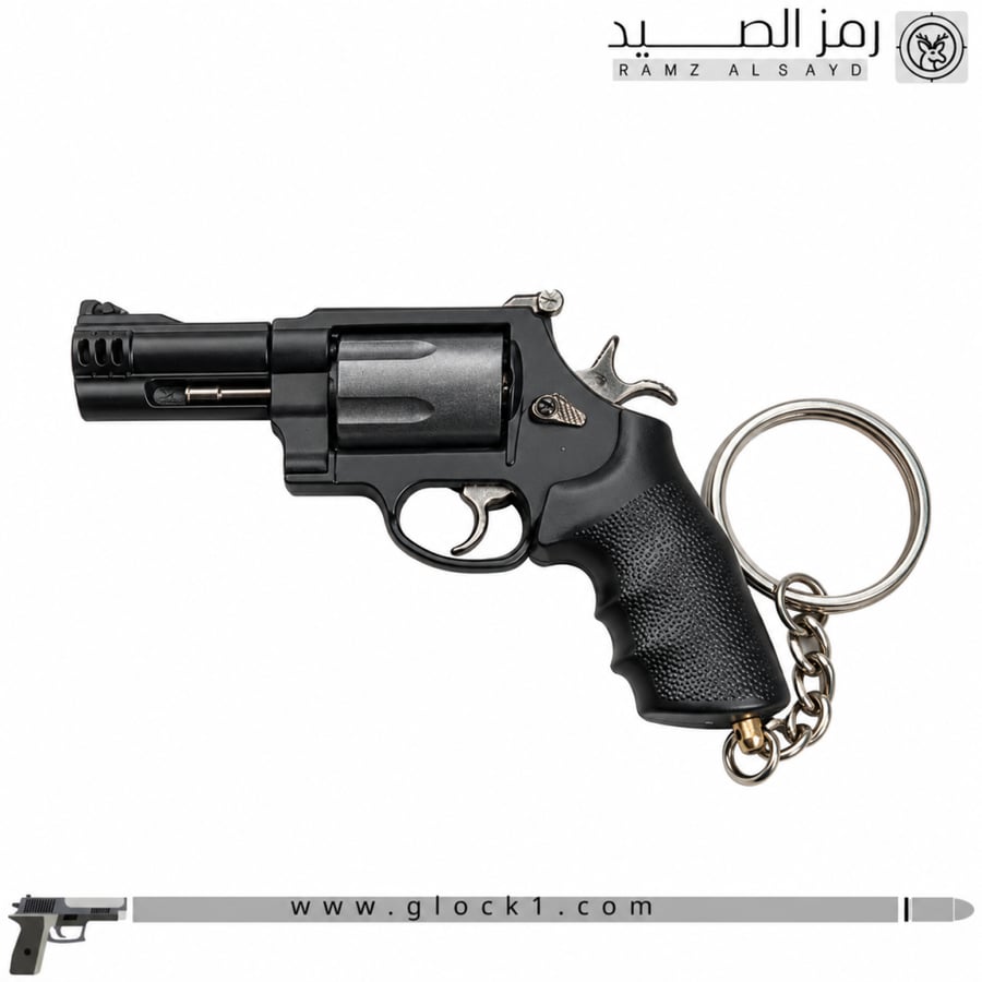 ميدالية مسدس مصغّر بتصميم محاله حديد