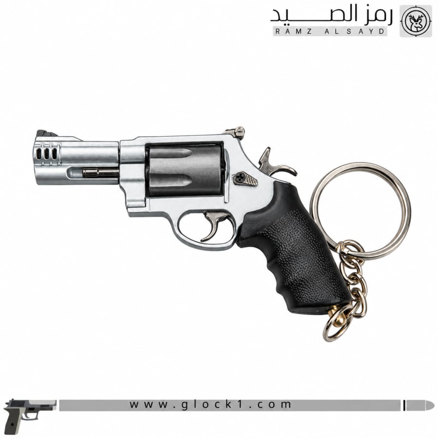 ميدالية مسدس مصغّر بتصميم محاله حديد