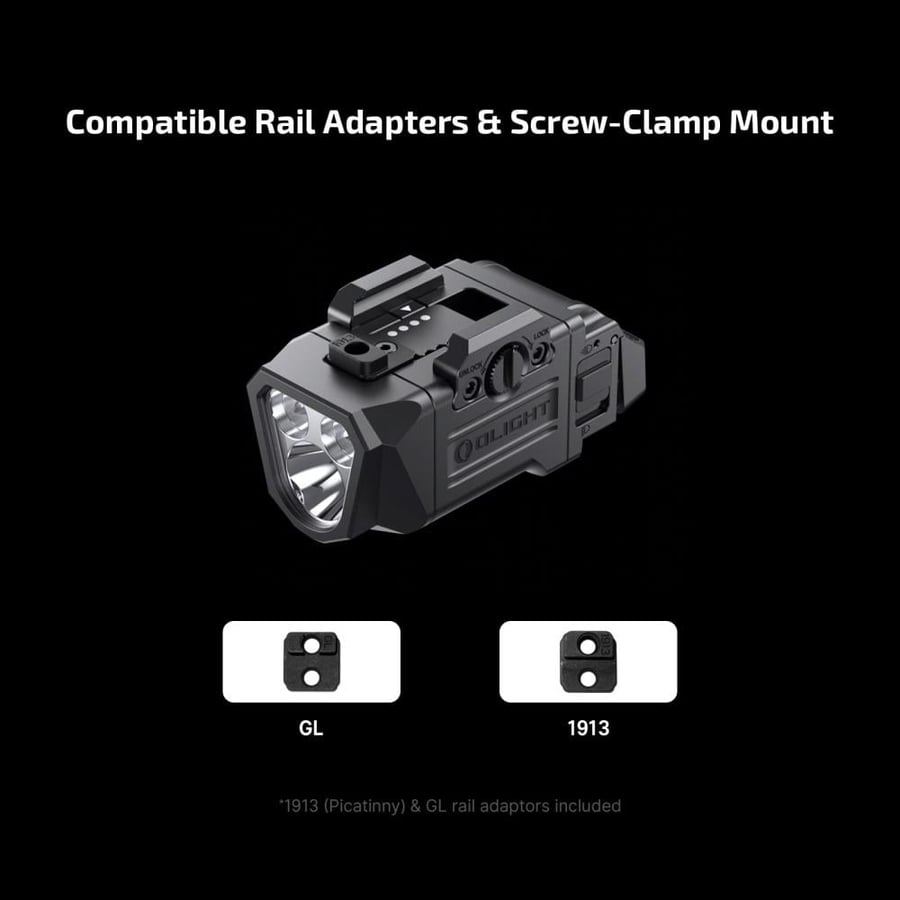 كشاف Olight PL-X التكتيكي للمسدسات - 1200 لومن