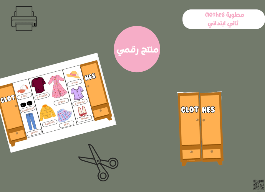 English brochure CLOTHES - Second grade PDF