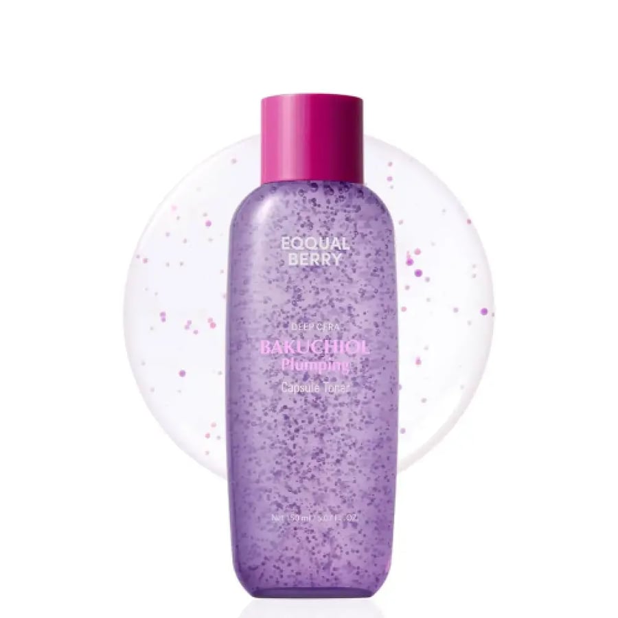 تونر EQQUALBERRY Bakuchiol Plumping Capsule Toner – تونر باكوشيول لشد البشرة وترطيبها وتقليل التجاعيد