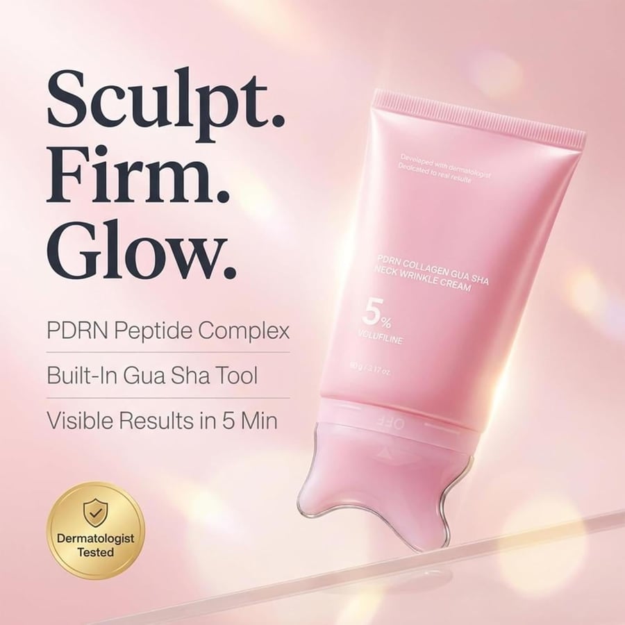 كريم PDRN والكولاجين لتجاعيد الرقبة – Medicube PDRN Collagen Gua Sha Neck Wrinkle Cream