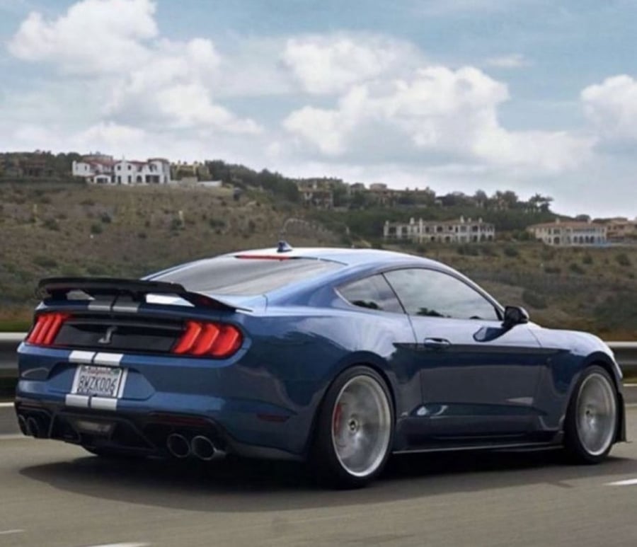 جناح موستنق شلبي GT500 اسود لامع 2015 - 2021