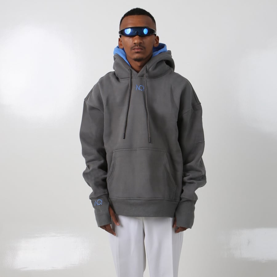 Blue/Grey double hoodie (unisex)