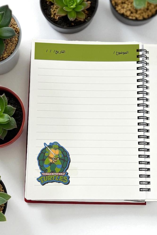 دفتر سلاحف النينجا طباعه من الداخل والخارج