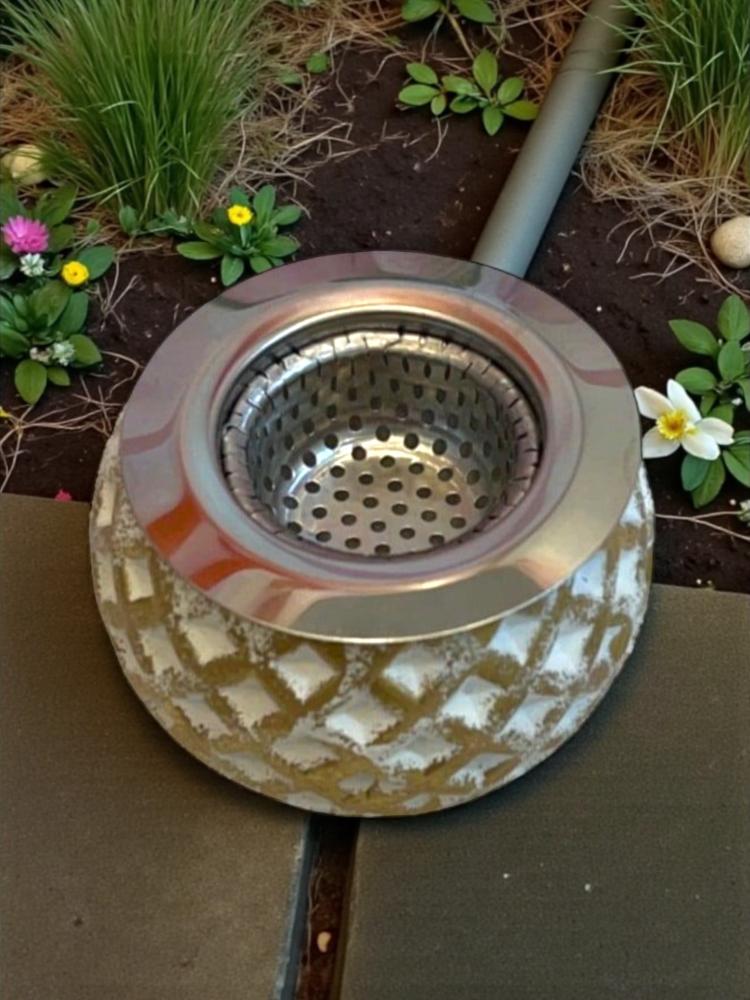 Incense holder or box made of concrete