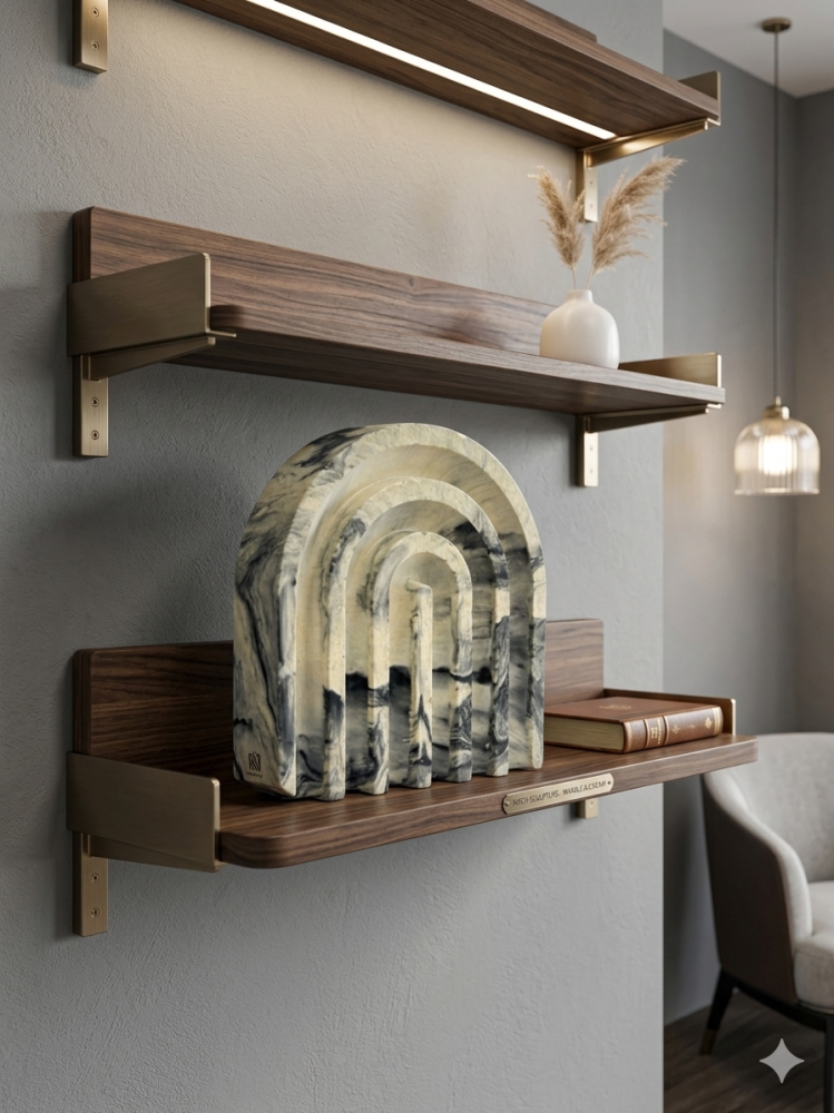 Reception and hospitality set, marble, 6 pieces