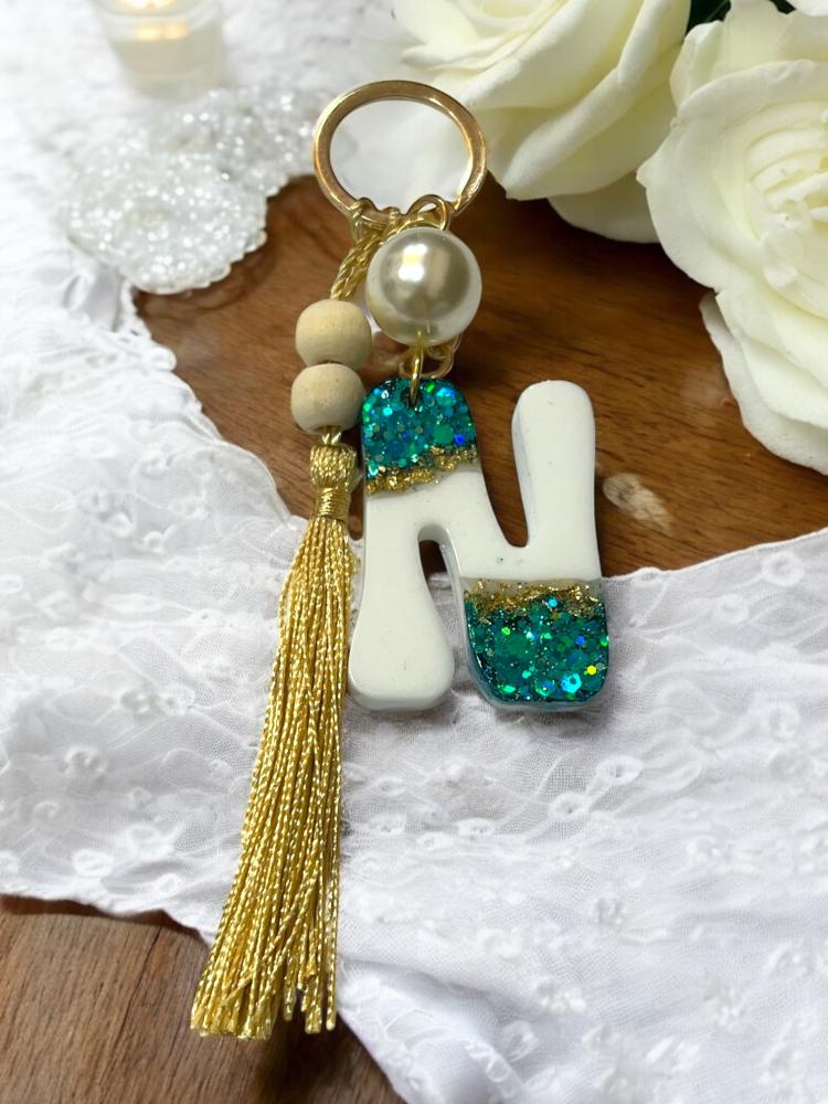 Large size letter medals (glitter)