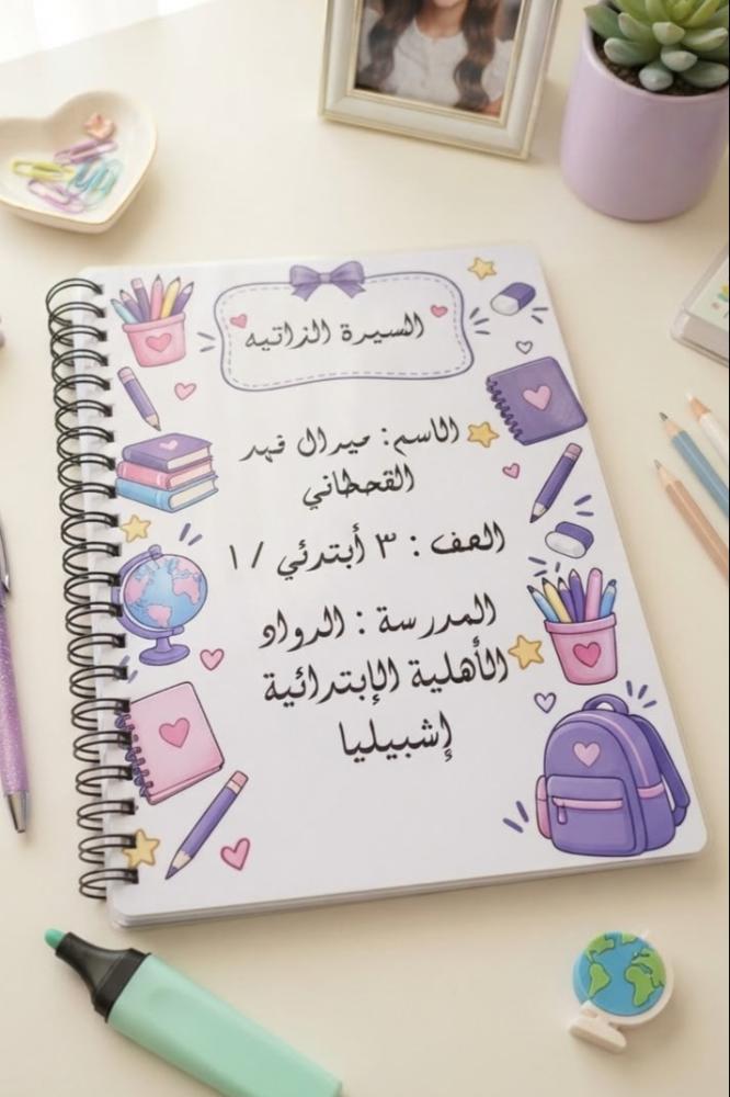 ملف انجاز بصورة الطفلـــ/ـه (رقم ٥ )