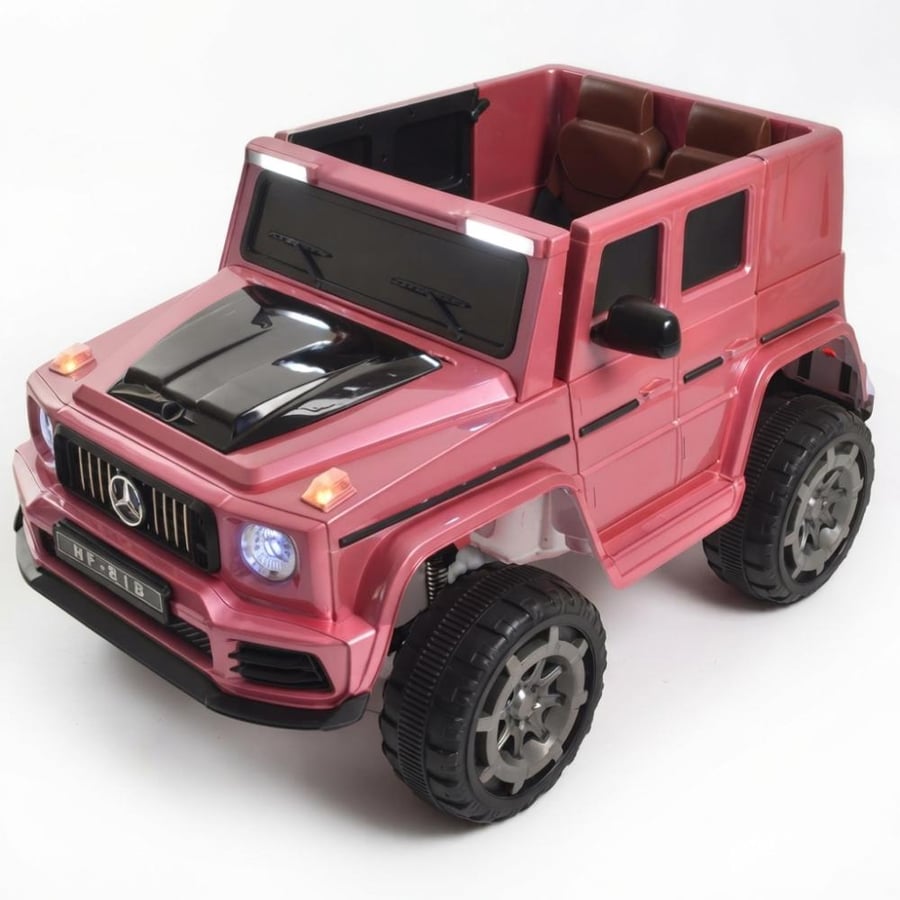 سيارة جيب مرسيدس جي كلاس G-Class كهربائية للأطفال | بطارية 12V | محركين | ريموت تحكم | نظام الإهتزاز | موسيقى بلوتوث AUX\USB | اضاءات LED | حزام أمان | ابواب قابلة للفتح | الوان متعددة