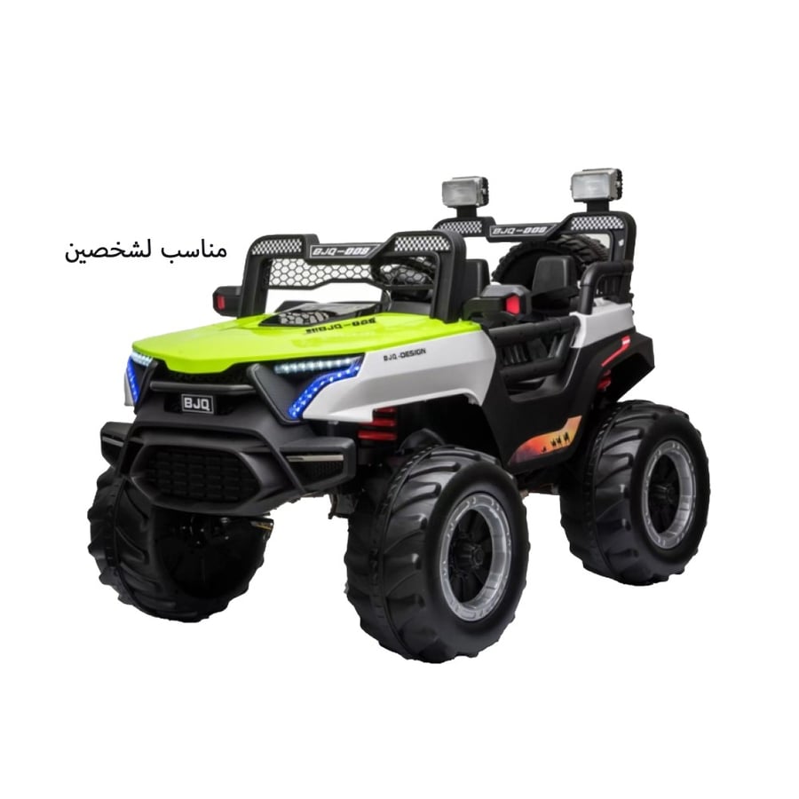 سيارات اطفال كهربائية دفع رباعي 4X4 بمساحة داخلية وسيعة مقعدين 12V بتصميم جبلي وصحراوي من لينو C008