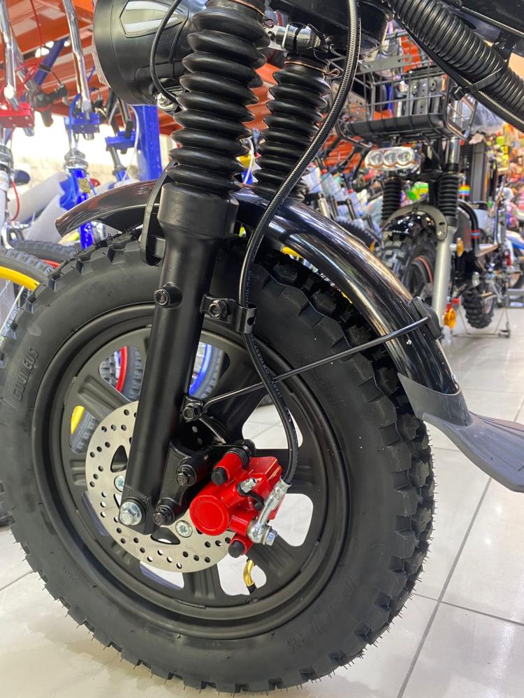 دراجة كهربائية روسية خارقة | بطاريتين 60V ليثيوم 45 ألف أمبير | محرك 800W | بمقعدين وسلة | موديل DK01L
