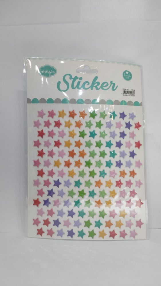 Color stars sticker