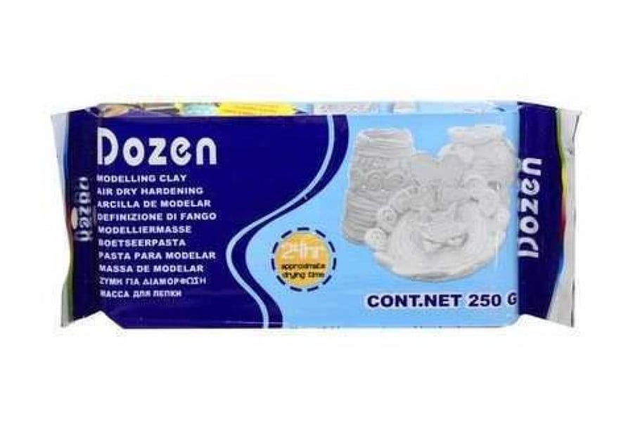 Playdough, 250 grams, white Duzan