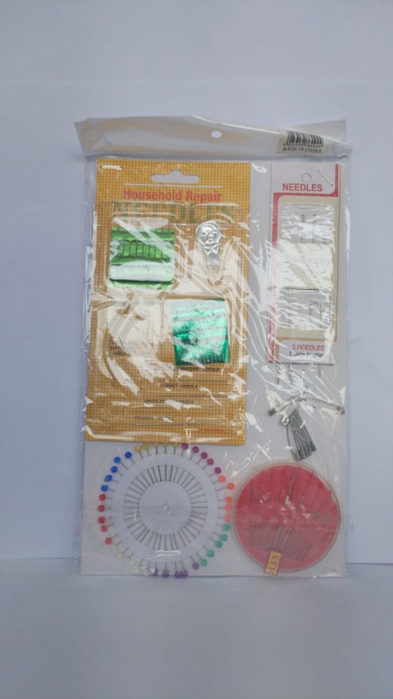 A set of needles and pins of different sizes