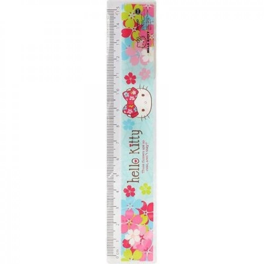 Hello Kitty folding ruler, up to 15 cm, plastic