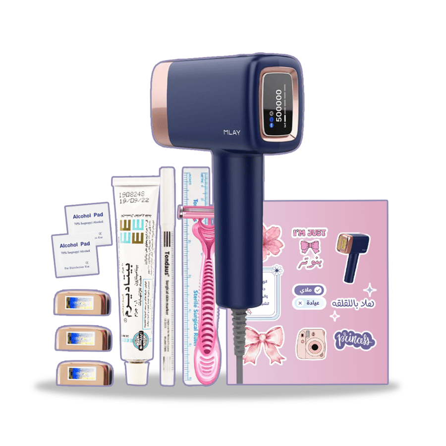 Laser device Mlay hair removal T14 with cooling feature - three lenses