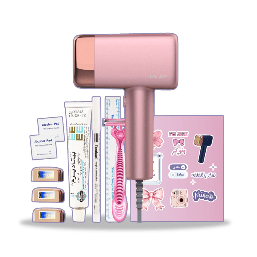 Laser device Mlay hair removal T14 with cooling feature - three lenses