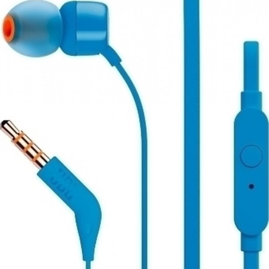 سماعة داخل الأذن بصوت نقي وباس عميق - JBL T110