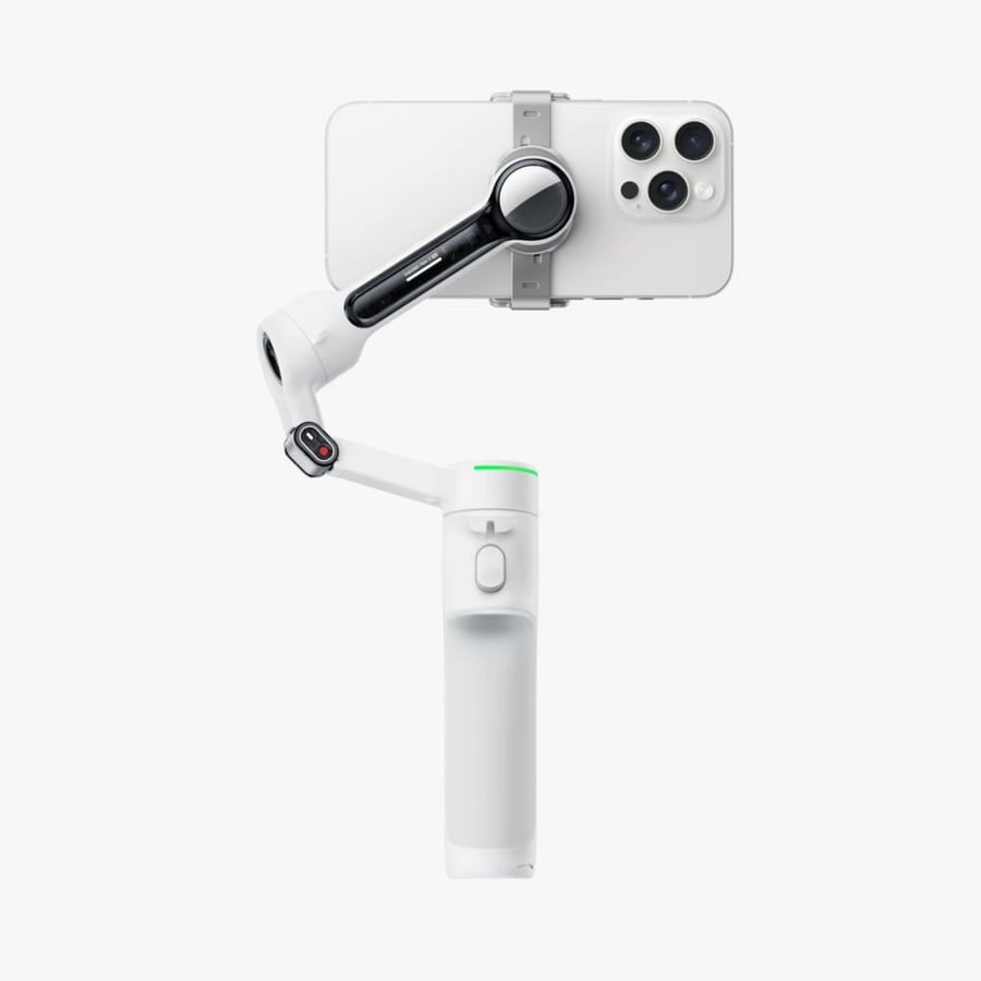 حامل جوال Insta360 فلو 2 برو حزمة كريتور مع تتبع ذكي - ابيض