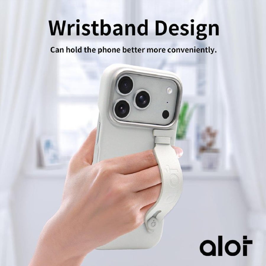 Alut - Kafr Protection with integrated back grip for iPhone 17 Pro Max - Silver