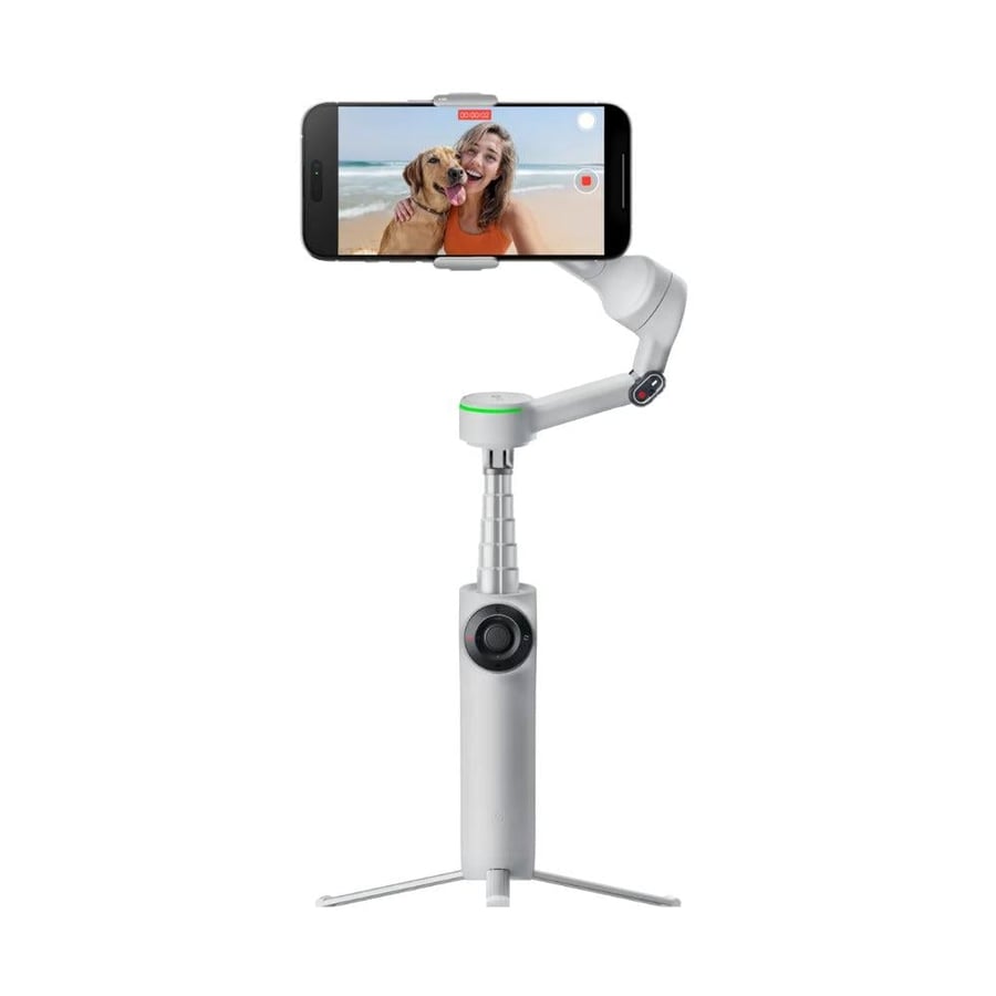 مثبت الجوال Insta360 Flow 2 بخاصية التتبع الذكي - رمادي