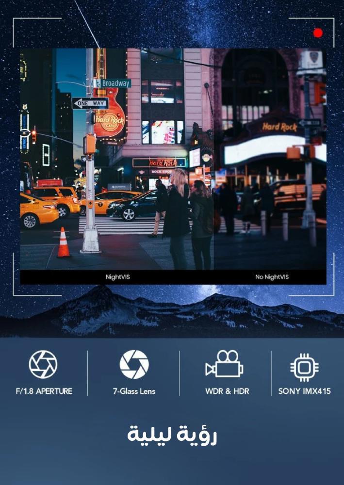 داش كام DDPAI Mini 5 4G أمامية بدقة 4K مع خاصية التتبع وذاكرة مدمجة 64 جيجابايت