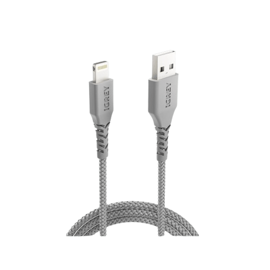 كيبل أي جري USB ايفون معتمد من ابل قماش ۱ متر