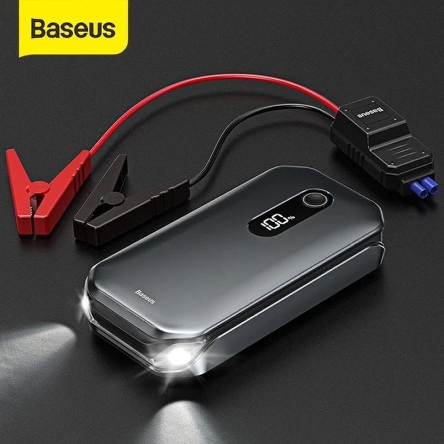 Car charger Bissos Super Energy Pro 12000 mAh, 1000A - Black