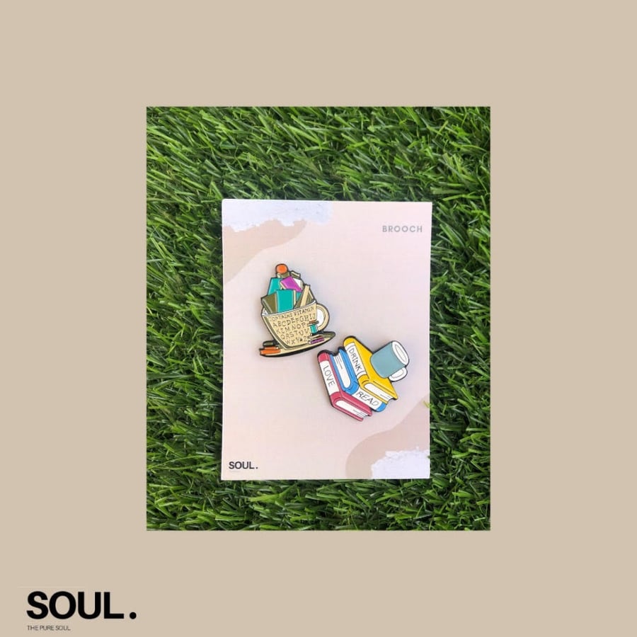 BOOK BROOCH