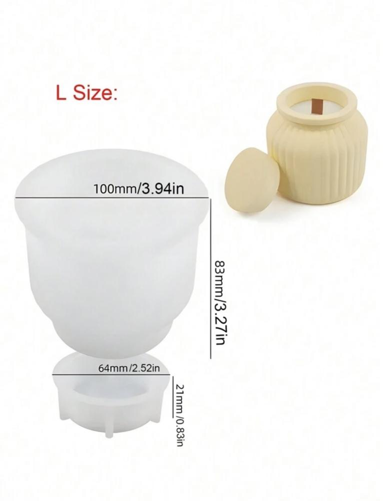 Silicone mold - jar container