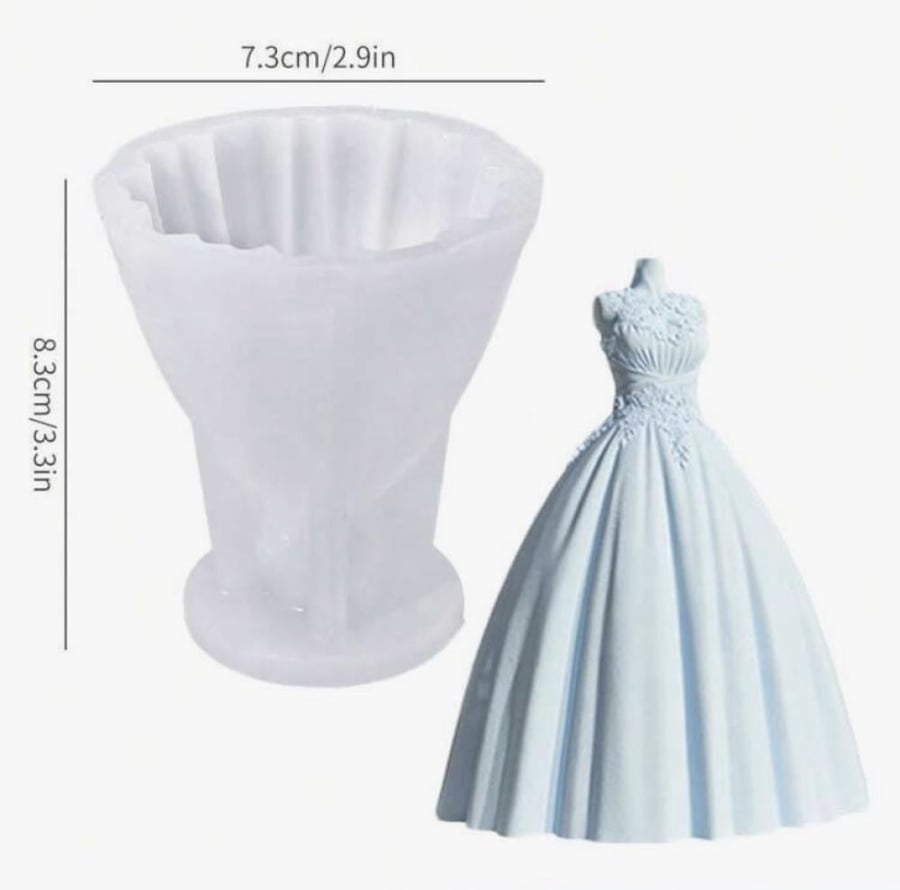 Silicone mold - dress
