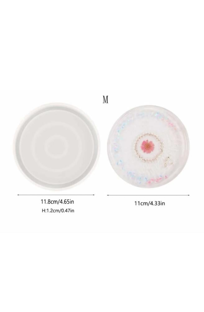 Silicone mold - round plate