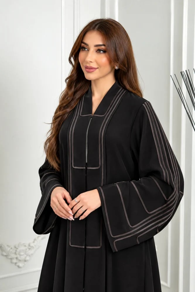عبايه ريفا راقي بتدخيله خطوط قيطان