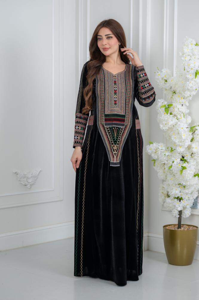 جلابية تراثي زينة - أناقة خليجية بطابع أصيل