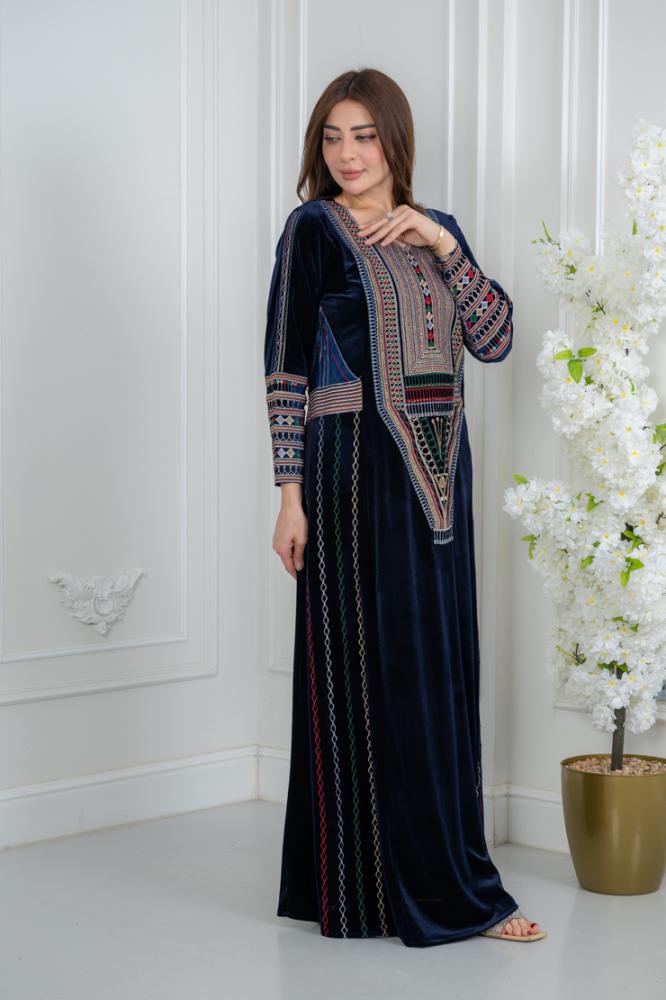 جلابية تراثي زينة - أناقة خليجية بطابع أصيل