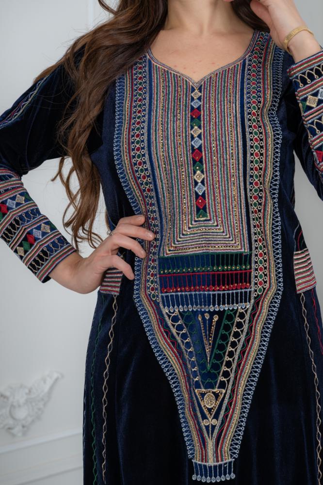 جلابية تراثي زينة - أناقة خليجية بطابع أصيل