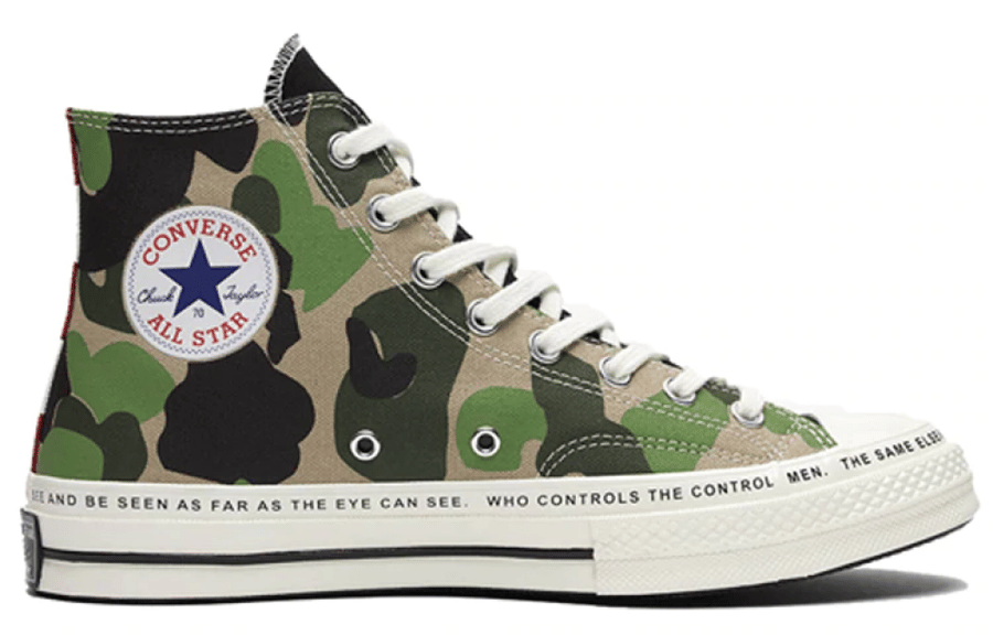 CONVERSE BRAIN DEAD X CHUCK 70 HI 'BRAIN DEAD' EGRET/BLACK/MULTI 163166C